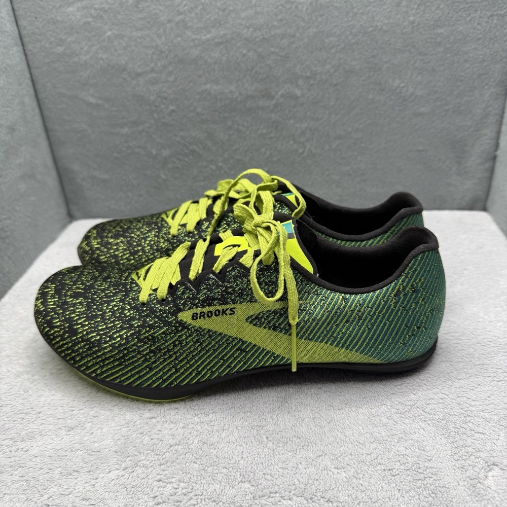 Brooks Mach 19 Spikeless Men's 6.5 D Cross Country Racing Shoes Green 110322